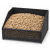 Pelletkorb für Kamin Metall Pelletbrennkorb 30x25,7x17cm Schwarz - vuunot.com