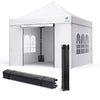 Pavillon 3x3m, Wasserdichter Faltpavillon, Faltbar Partyzelt mit 4 Seitenteilen, 4 Sandsäcke, Weiß - vuunot.com