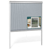 Insektenschutzrollo Fenster PVC Rahmen zuschneidbar  L150 x H160 cm Weiß - vuunot.com