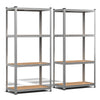 Schwerlastregal 2er Set, Regal Lagerregal Kellerregal, 80x40x160cm, 4 Böden - vuunot.com