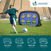 Fußballtor für Kinder 2er Set, 4 in 1 Klappbares Pop Up Tor 120x80x80cm - vuunot.com