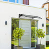 Vordach für Haustür, 120 x 80 cm Transparentes Pultbogenvordach Anthrazit - vuunot.com