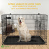 Hundekäfig Klappbar, Hundebox Auto mit Abdeckung & Bodenschale, 122 cm XXL - vuunot.com