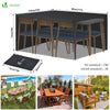 Copy of Abdeckung Gartenmöbel 420D Oxford Gewebe 180x120x73cm Schwarz - vuunot.com