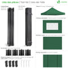 Pavillon 3x3m, Wasserdichter Faltpavillon, Faltbar Partyzelt mit 4 Seitenteilen, 4 Sandsäcke, Grün - vuunot.com