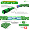 Flexibler Gartenschlauch 45m, Flexibel Wasserschlauch Dehnbarer mit 10 Sprühfunktionen, Grün - vuunot.com