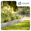 25er Set verzinkt Metall Rasenkante Beeteinfassung 100×13 cm, Silber - vuunot.com