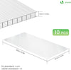 Gewächshausplatten 10er Set, Polycarbonatplatten Hohlkammerplatten Doppelstegplatten 6mm - vuunot.com