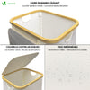 Wäschekorb mit Deckel & Wäschesäcke 100L Faltbarer Wäschesammler, Beige - vuunot.com