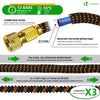 Flexibler Gartenschlauch 30m, Flexibel Wasserschlauch Dehnbarer mit 10 Sprühfunktionen, Messinganschlüssen,Orange - vuunot.com