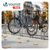 Fahrradständer für 6 Fahrräder, Boden und Wandmontage,Silber - vuunot.com