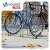 Fahrradständer für 3 Fahrräder, Boden und Wandmontage, Silber - vuunot.com