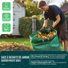 500 Liter Gartensack Gartenabfallsack mit Griffen, Laubsack für Grünabfall, 3er Set - vuunot.com