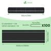 Unkrautvlies 1x50m mit Bodenanker, Gartenvlies Wasserdurchlässig 100g/m² - vuunot.com