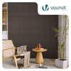 2er Set Akustikpaneele 120 × 60 × 2,1 cm, Akustik Wandpaneele in Holzoptik Dunkel-Eiche - vuunot.com