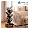 Bücherregal Baumform Standregal Bücher Regal 38x19x113 cm Schwarz - vuunot.com