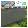 Zaunblende 1.8×10m, Sichtschutz Zaun 90 g/m² HDPE Schattiernetz, Grau - vuunot.com