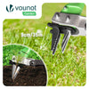 Unkrautstecher Gardena mit Handgabel, langem Stiel und Edelstahlkrallen, Länge 100cm - vuunot.com