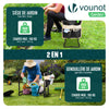 2in1 Kniebank für Gartenarbeit, Gartenhocker Klappbar, Schwarz - vuunot.com