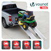 2 x Faltbare Auffahrrampe aus Verzinkter Stahl, Rutschfest Laderampen, 186 cm, Maximale Last 400kg - vuunot.com