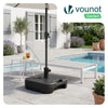 HDPE Sonnenschirmständer für Sonnenschirme Ø 38/48 mm  befüllbar Wasser Sand - vuunot.com