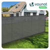 Zaunblende 1.5×10m, Sichtschutz Zaun 90 g/m² HDPE Schattiernetz, Grau - vuunot.com