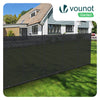 Zaunblende 1×10m, Sichtschutz Zaun 90 g/m² HDPE Schattiernetz,Anthrazit - vuunot.com
