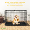 Hundekäfig Klappbar, Hundebox Auto mit Bodenschale, 92x58x64cm L - vuunot.com