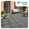 22 Stück Terrassenfliesen 30x30 cm, Klickfliesen Outdoor 2m² Anthrazit - vuunot.com