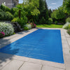 Poolabdeckung Rechteckig 160g/m² Doppelter Poolplane mit DIY-Drainagelöchern & Aluminiumösen, 4X7m - vuunot.com