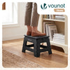 Klapphocker Faltbar Rutschfester Tritthocker mit Tragegriff 32 x 25 x 22 cm Schwarz - vuunot.com