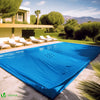 Poolabdeckung Rechteckig 160g/m² Doppelter Poolplane mit DIY-Drainagelöchern & Aluminiumösen, 4X8m - vuunot.com