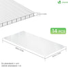 Gewächshausplatten 14er Set, Polycarbonatplatten Hohlkammerplatten Doppelstegplatten 4mm - vuunot.com