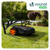 Mähroboter Garage Carport 82x80x46 cm mit Metallfüßen, Transparent - vuunot.com