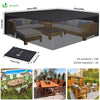 Abdeckung Gartenmöbel 420D Oxford Gewebe 250x250x73cm Schwarz - vuunot.com