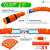 Flexibler Gartenschlauch 30m, Flexibel Wasserschlauch Dehnbarer mit 10 Sprühfunktionen, Orange - vuunot.com