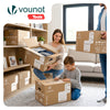 Umzugskartons 20 Stück, stabile Bücherkartons bis 25 kg 50 x 30 x 30 cm, 45 L - vuunot.com
