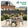 PVC Sichtschutzmatte Schilfmatte Sichtschutzzaun 160x300cm Anthracite - vuunot.com