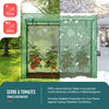 Schrägdach Gewächshaus Foliengewächshaus 200x77x170cm für Gemüse, Blumen & Obst, 135g/m², Grün - vuunot.com
