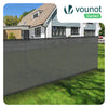 Zaunblende 1×10m, Sichtschutz Zaun 90 g/m² HDPE Schattiernetz, Grau - vuunot.com