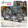 Fahrradständer für 3 Fahrräder, Boden und Wandmontage, Schwarz - vuunot.com
