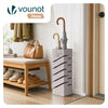 Metall Regenschirmständer, Schirmständer Diagonalmuster Beige - vuunot.com