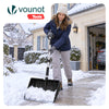 Schneeschieber Abnehmbar Schneeschaufel mit Alustiel Schwarz - vuunot.com