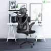 Bürostuhl ergonomisch, Schreibtischstuhl mit Einstellbarer Kopfstütze Schwarz - vuunot.com