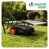 Mähroboter Garage Carport 105×80×46 cm mit Metallfüßen, Transparent - vuunot.com
