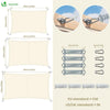 Wasserdicht Sonnensegel Rechteckig mit Befestigung Set, 3x5m, Beige - vuunot.com