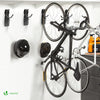 Fahrradhalter Wand 4er-Set zum Aufhängen, Ideal für Garage o. Keller, schwarz - vuunot.com