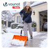 Schneeschieber Abnehmbar Schneeschaufel mit Alustiel Orange - vuunot.com