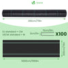 Unkrautvlies 2x50m mit Bodenanker, Gartenvlies Wasserdurchlässig 100g/m² - vuunot.com