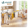 Wäscheständer ausziehbar Flügelwäscheständer klappbar 284x55x122cm Weiß - vuunot.com